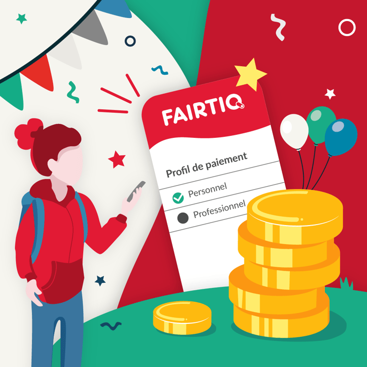 Jetzt mit FAIRTIQ zwei unterschiedliche Zahlungsprofile hinterlegen