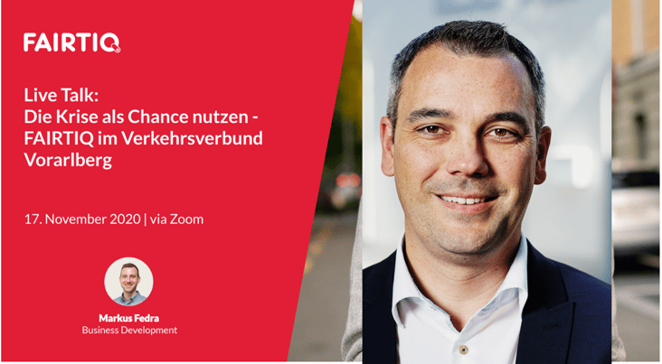 Christian Hillbrand vom VVV im FAIRTIQ LIVE Talk